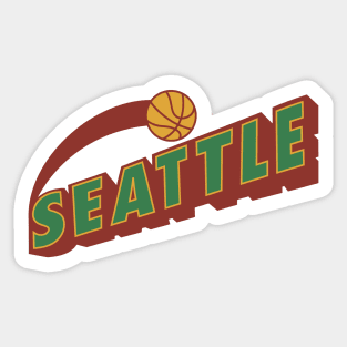 Seattle Basketball Sticker